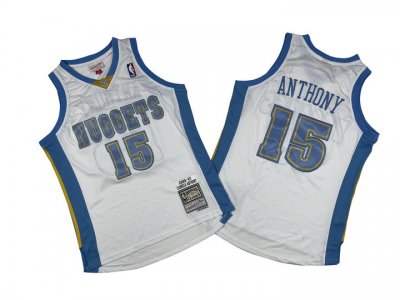 NBA 15 Anthony Nuggets 2006-07 M&N Maillot blanc